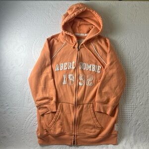 vintage abercrombie orange hoodie